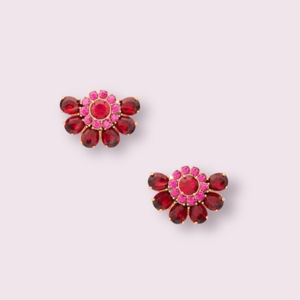 Kate Spade Bright Ideas Cluster Red Stud Earrings